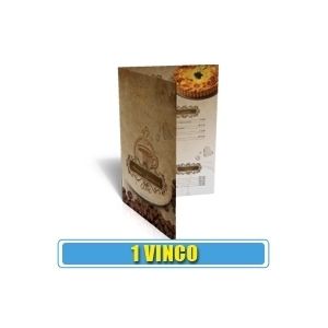 25 Cardápios - 21x29 - 250gr - 4x4 - 1 Vinco